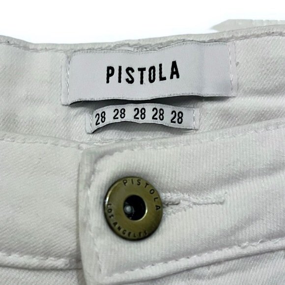Pistola Revolve Jennifer Oslo White High Waisted Skinny Jeans - Picture 5 of 15